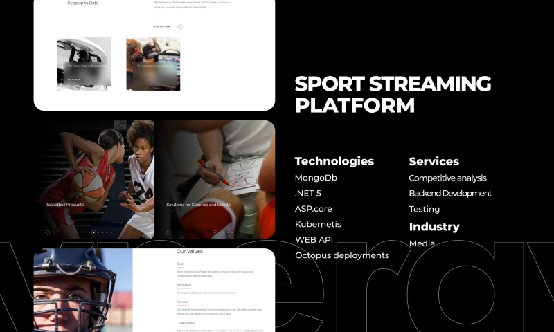 bART Solutions - Sport Streaming Platform