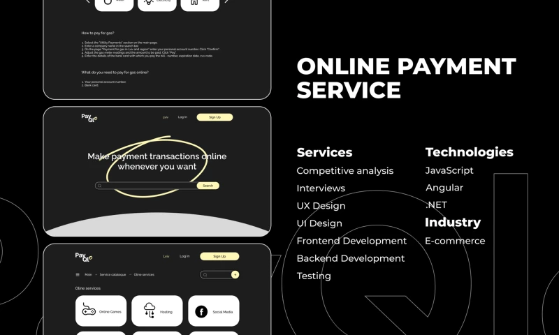 bART Solutions - Online Payment Service