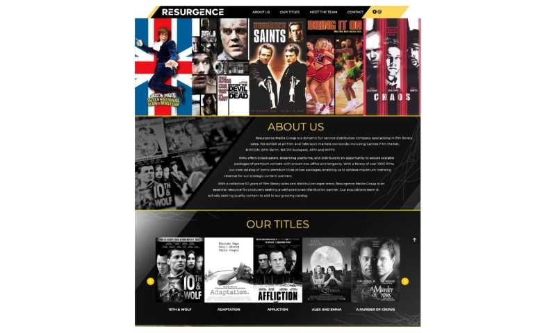 Marketing Clarity - Media Distribution WordPress Website with Rollover Features