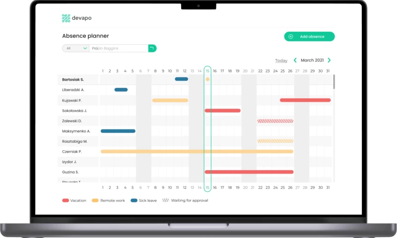 Devapo - Absence Planner