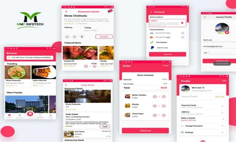 MMF Infotech Technologies Pvt. Ltd. - Food Mobile App Design