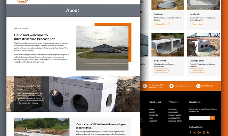 JMJ WebPro - Construction website design and development
