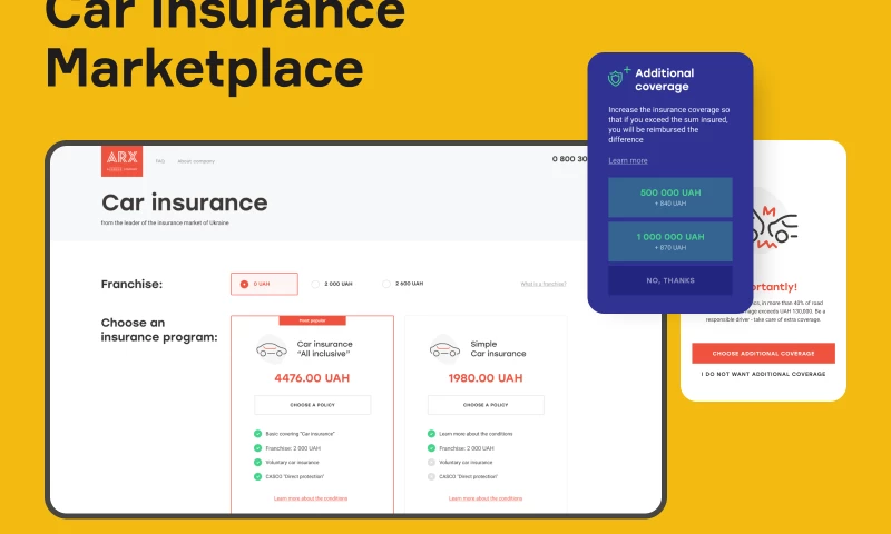 UX improvement for a car insurance company