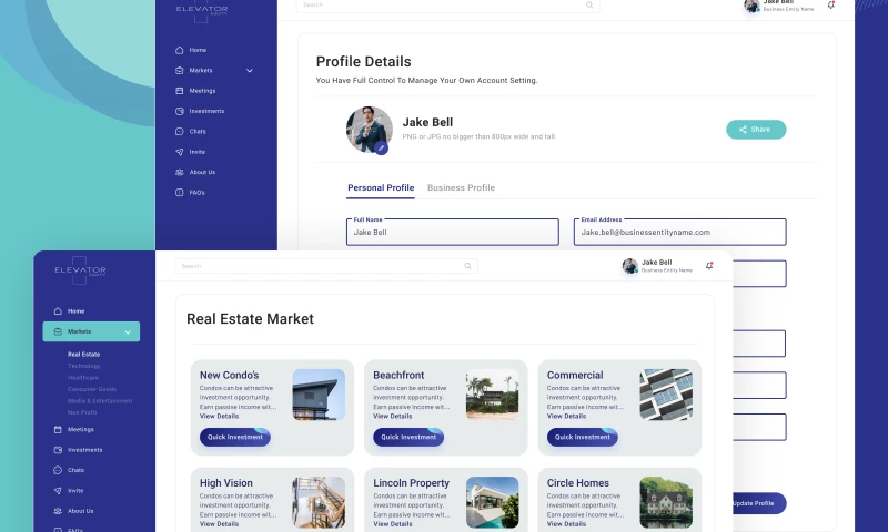 Elevator Equity - SAAS Based Web Platform
