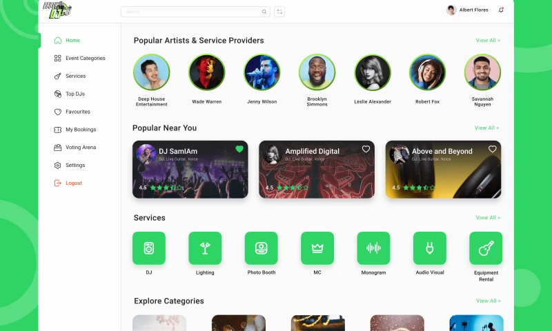 PARTY DJ Mix - SAAS Based Web Platform