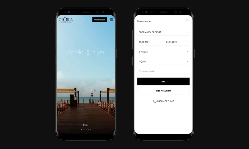 Clockwork Agency - Gloria Hotels & Resorts Website