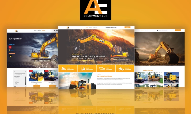 Soft Gallery - AE Equipments LLC Website Design & Development