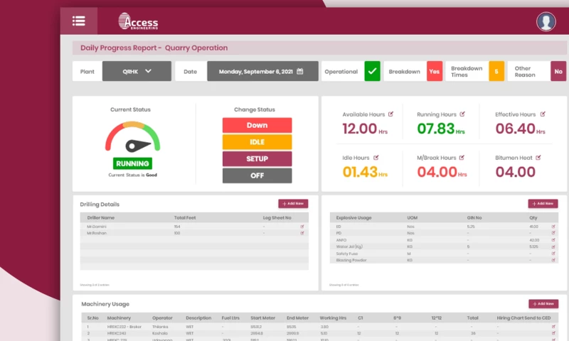 Soft Gallery - Access Engineering Production & Planning System