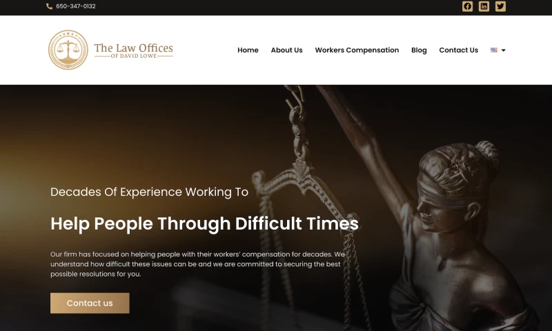 Website Creation - Workers Compensation Law Office