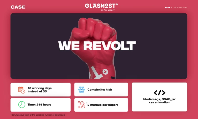 Glivera team - Markup for project Glasnost