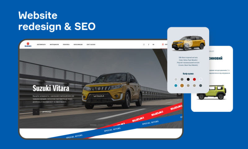 Brights - Website redesign & SEO for car importer