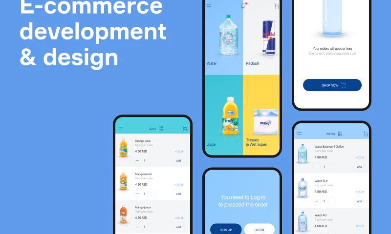 Brights - E-commerce mobile app for a startup