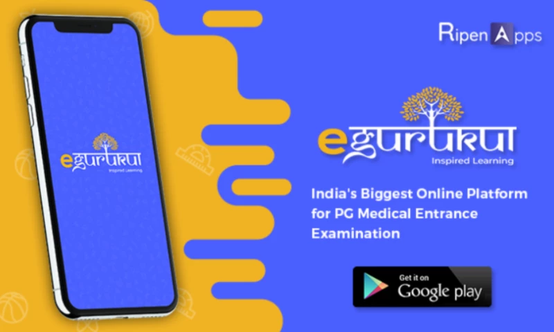 RipenApps Technologies - eGurukul: A Digital Gurukul to aid PG Medical Entrance Exams Preparation.