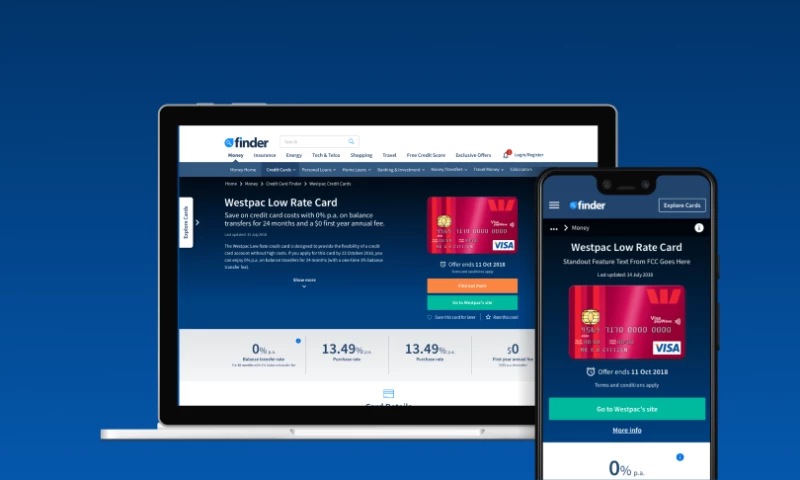 Finder - Redesigning one of Australia's leading comparison sites for conversion rate optimisation.