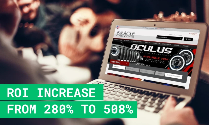 Increasing Revenues & ROI with Google Ads for ORACLE Lighting