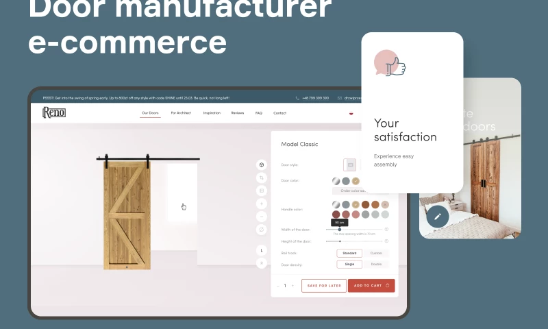 Brights - Marketplace development & design for a door manufacturer