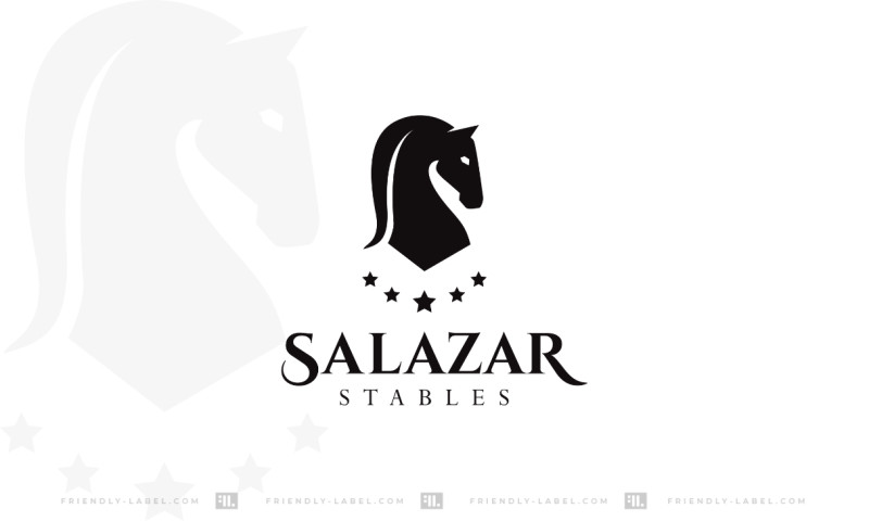 FRIENDLY LABEL - Logo design for a unique ranch that breeds and trains Quarter Racing Horses