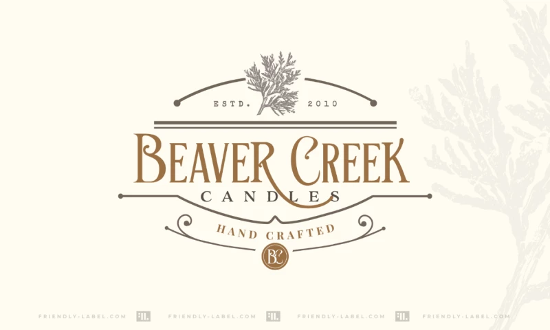 Logo and label design project for a very special candle company