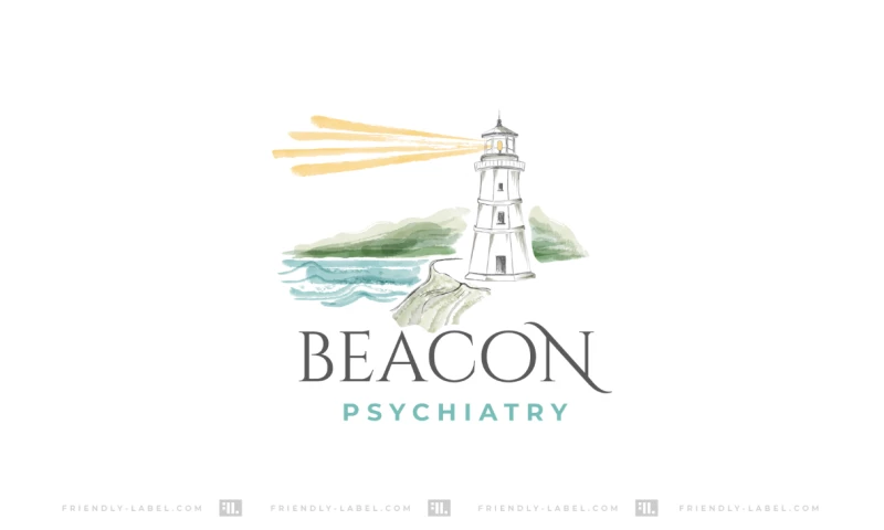 FRIENDLY LABEL - Logo design project for a private Psychiatry clinic that is set to be a beacon for hope, inspiration, motivation and peace.