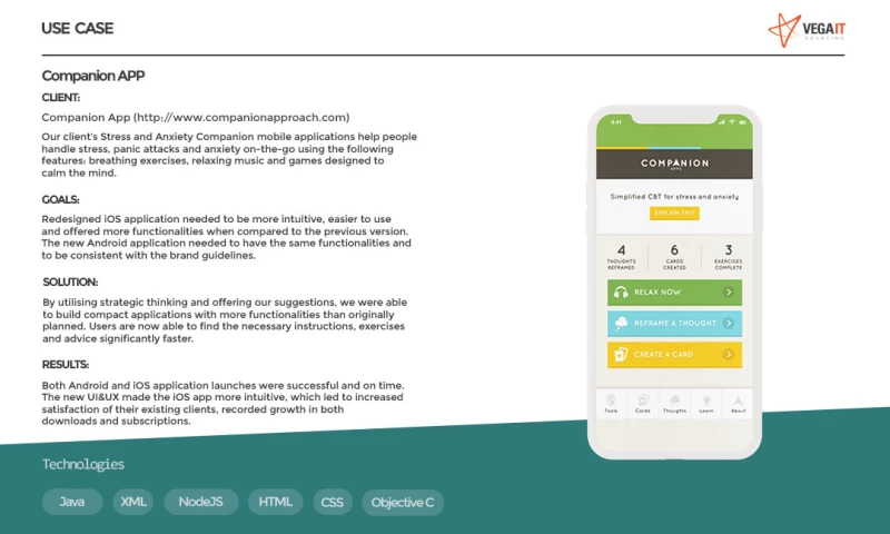 Vega IT Sourcing - Companion App