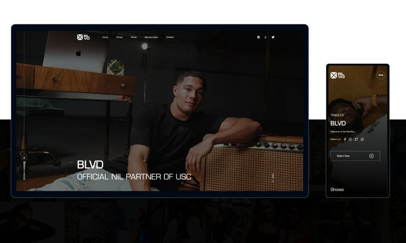 Media Site for Sports Lifestyle Brand