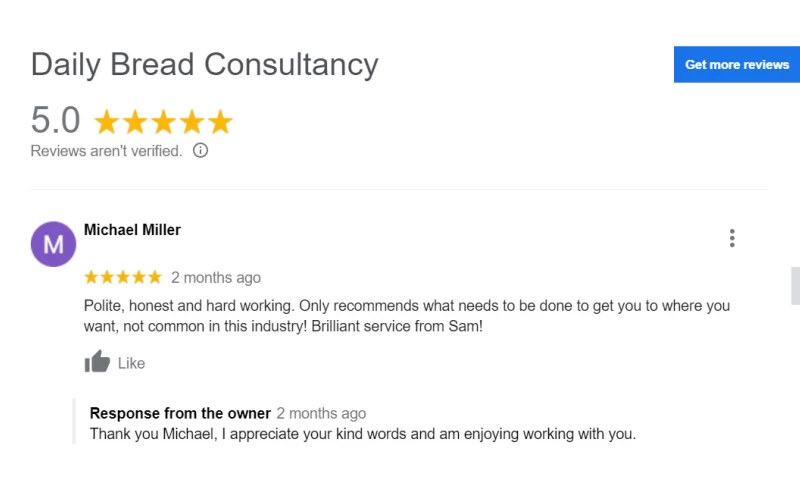 Daily Bread Consultancy - South Downs Tree Services Case Study