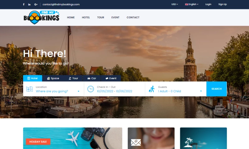 Online Booking Platform For Travel enthusiasts