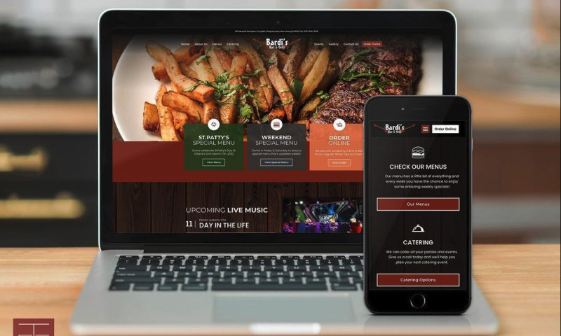 Towers Studio - Bardi's Bar and Grill - Restaurant Web Design