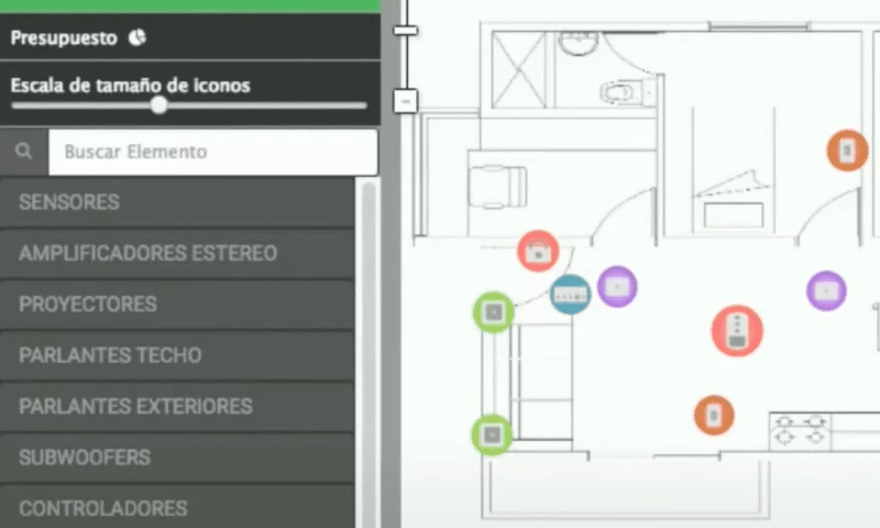 Web application to design IT projects at indoors