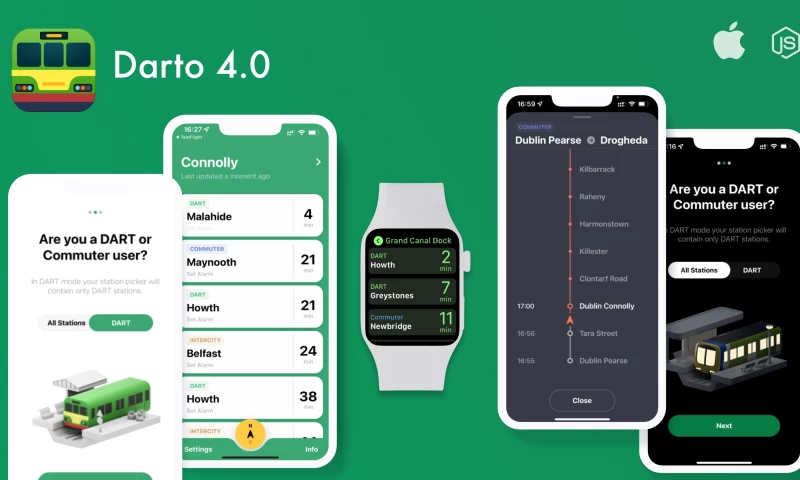 Appuchino - Darto - realtime Irish Rail schedule