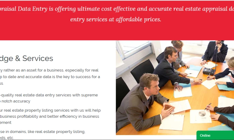 Appraisal Data Entry Services Project