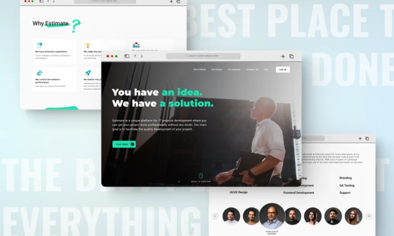 Uapp Group - Estimate Landing Page