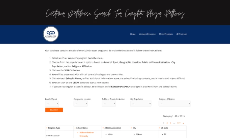 CV Kreative - Complete Player Pathway