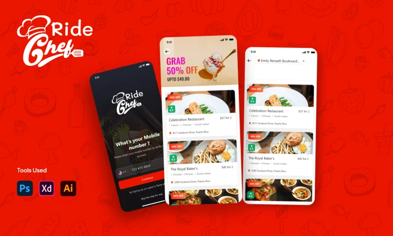 RipenApps Technologies - RideChef: A Premium Food Delivery App