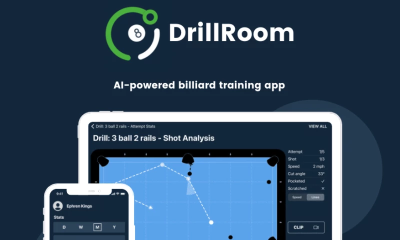 DrillRoom: AI-powered billiard training iOS app