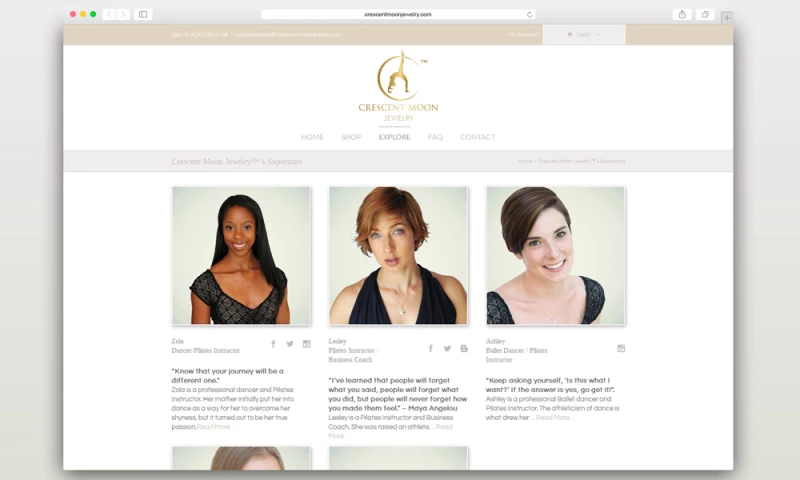 Airvivid Digital Agency - Crescent Moon Jewelry