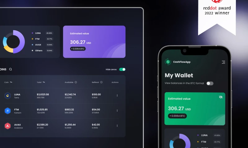 CashFlowApp - centralized DeFi application for crypto investor
