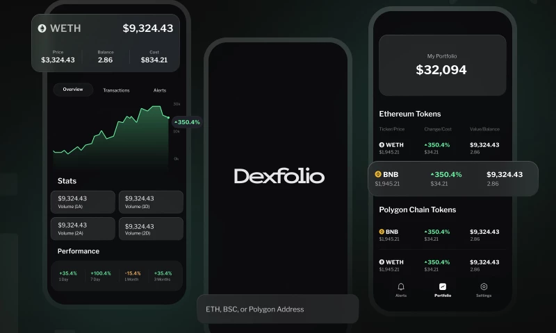 Dexfolio - Mobile App for tracking a multi-DEX portfolio