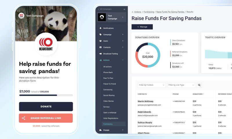 Impactive - Digital organizing hub for mobilizing a movement