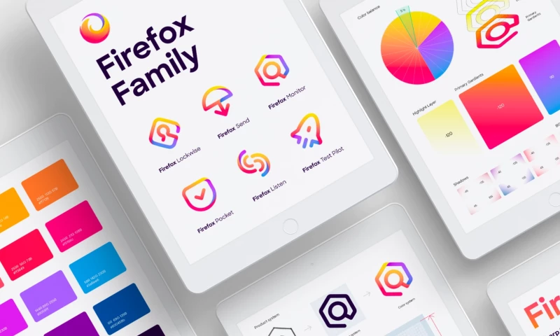 Mozilla - Developing a brand identity design system for Firefox and the family of products.