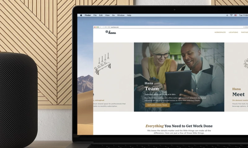 Hana - Developing a website for a flexible workspace solutions company owned by $CBRE.