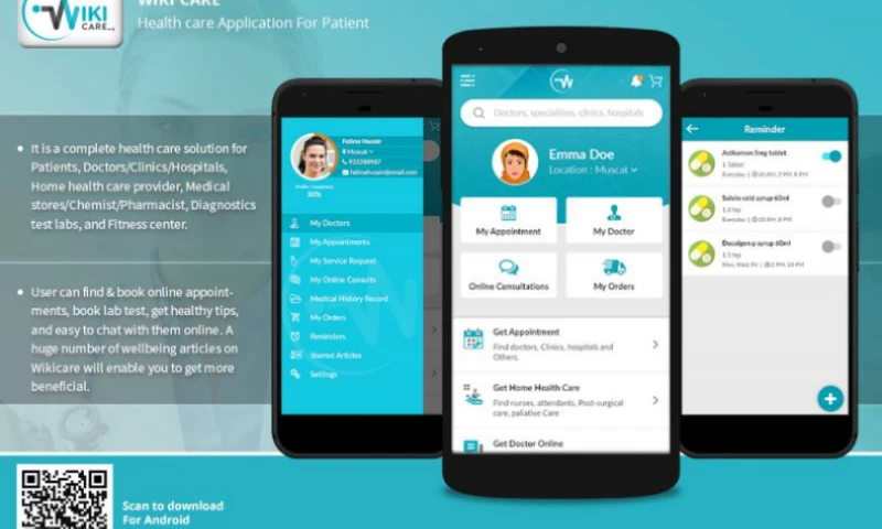 Planet Web Solutions - Wiki Care App: Health care Mobile Application (For Patients)