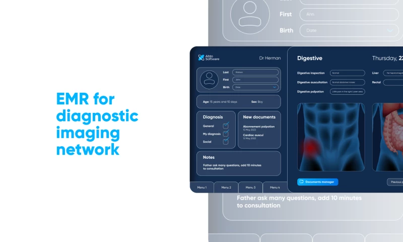 Abto Software - EMR for diagnostic imaging network