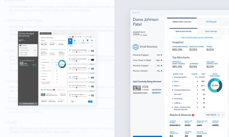 TheoremOne - Next-generation American Express customer care portal.