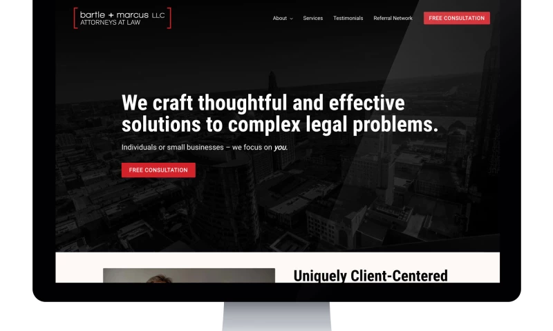 Tiny Thunder Studio - Bartle + Marcus Website Design