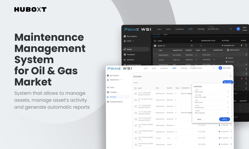 Huboxt - Maintenance Management System