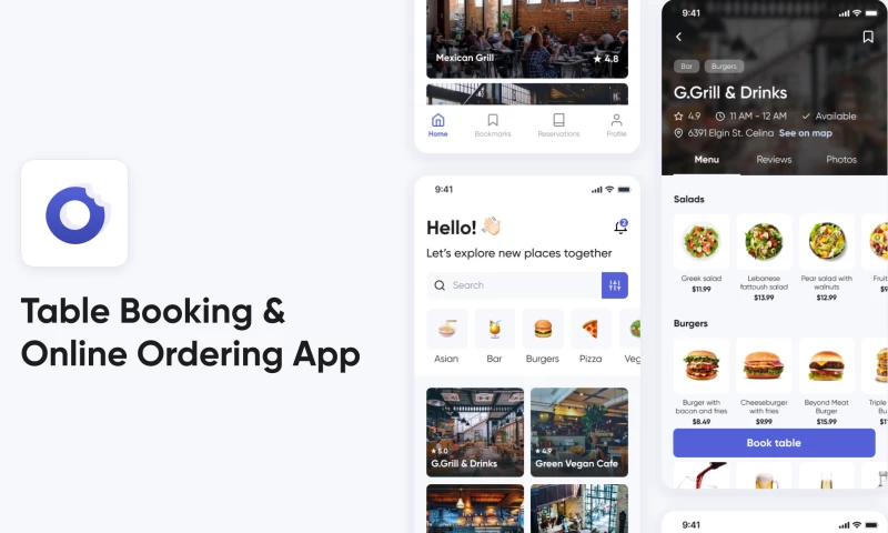 Ralabs Design - Table Booking App UI/UX Design