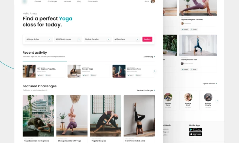 Neoteric - Custom platform for the leading online yoga studio