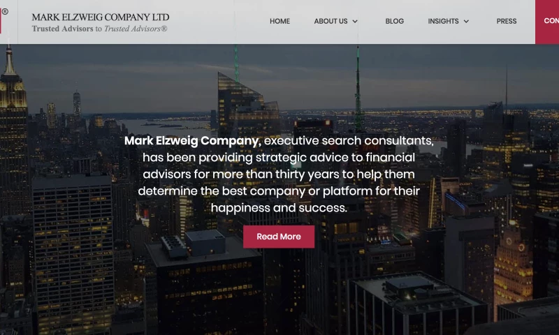 Website Development for Mark Elzweig Company Ltd