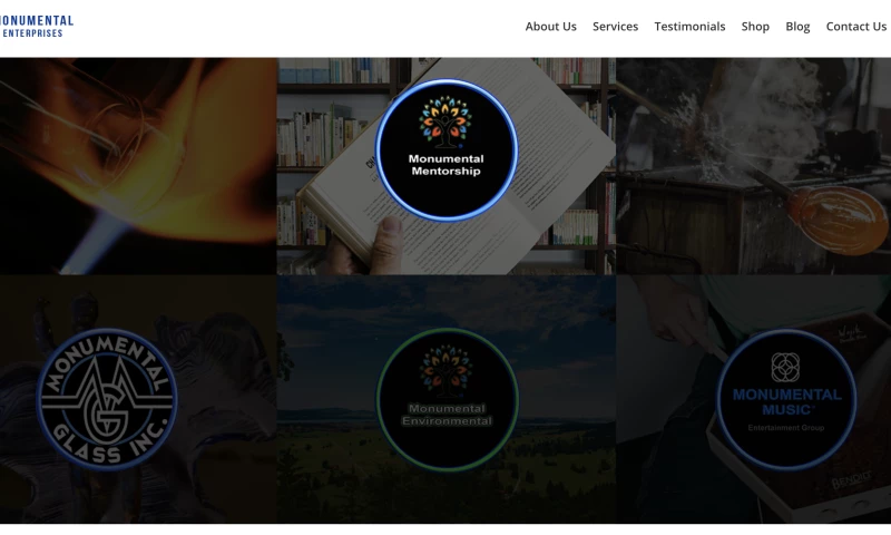 Integrating 3 websites and developing a new website for Monumental Enterprises
